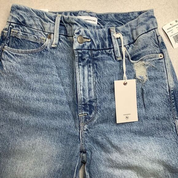 Good American Good Curve Skinny Crop 24 Blue 697 NWT - Picture 6 of 7